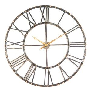 Metal gallery round clock 45”